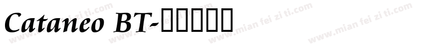 Cataneo BT字体转换